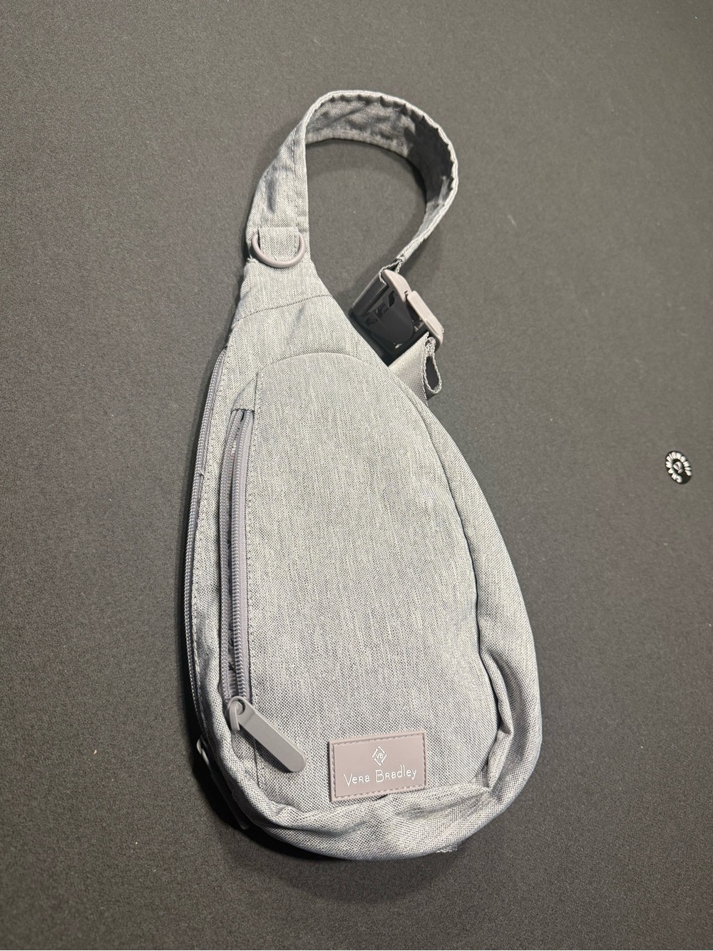 Vera Bradley Light Gray Heathered Crossbody Sling